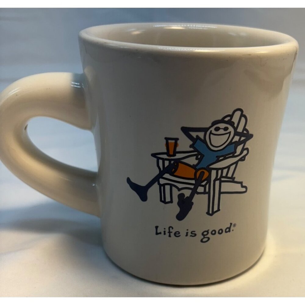 Life is Good Jake in Adirondack Chair Coffee Cup